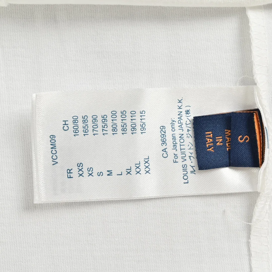 Louis Vuitton/Louis Vuitton 24ss sketch letter printed short sleeves